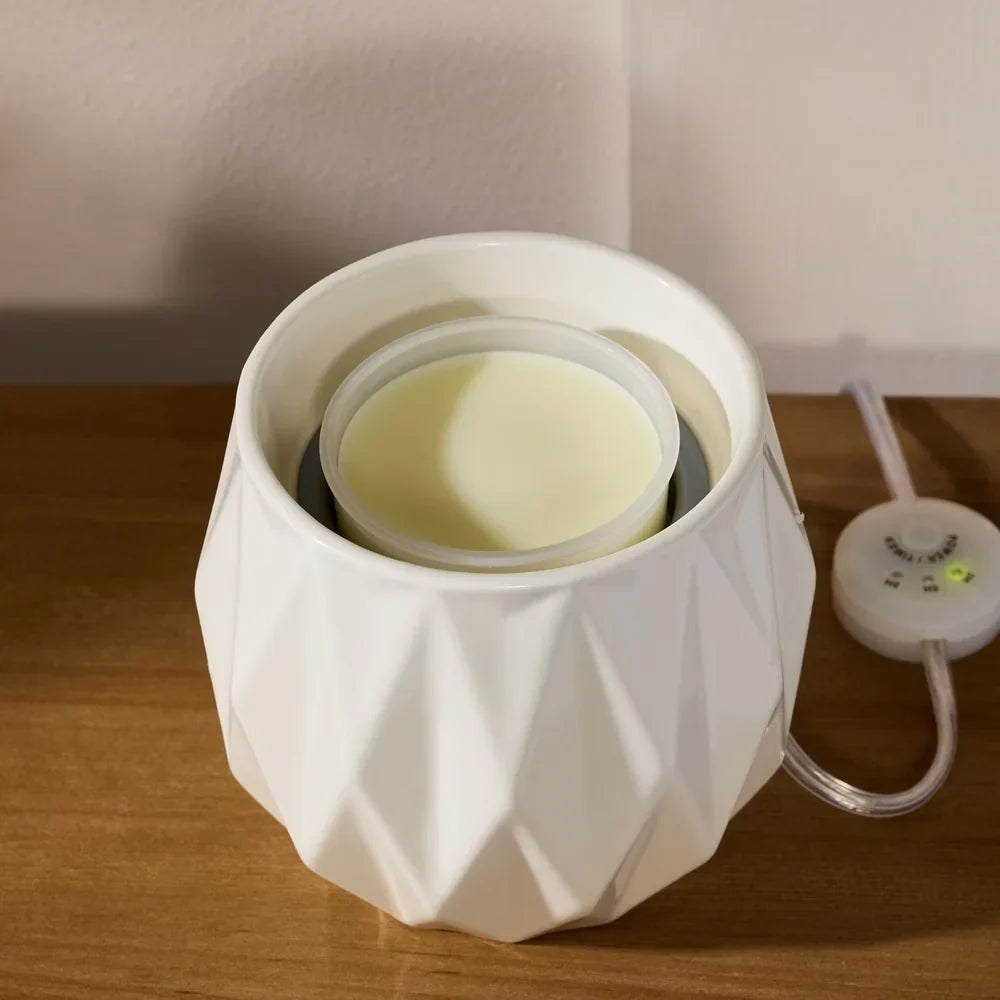 White Sculpture Scenterpiece® MeltCup Warmer